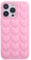 DMaos iPhone 13 Pro Case for Women, 3D Pop Bubble Heart Kawaii Gel Cover, Cute Girly for iPhone13 Pro 6.1 inch - Pink