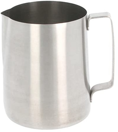 Milk Frother Jug Stainless Steel Milk Frothing Jug Milk Pitcher Milk Cup Steaming Pitcher for Coffee Machine Making Latte Art Barista Coffee Cappuccino Espresso (10oz / 295ml)