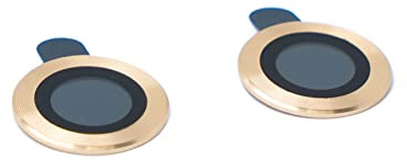 System-S Lente di protezione della fotocamera in vetro metallo per iPhone 11 in giallo
