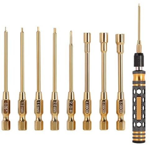 INJORA Allen Key Hexagon Screwdrivers Hex Nut Drivers RC Tool Kit for TRX4M Axial SCX24 AX24 FMS FCX24 1/18 1/24 RC Crawler