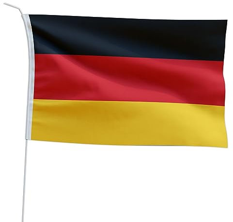 Marineo Gastlandflagge Bootsfahne Gastflagge Fahne Flagge für Boot oder Motorrad - 20 x 30cm, Deutschland