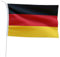 Marineo Gastlandflagge Bootsfahne Gastflagge Fahne Flagge für Boot oder Motorrad - 20 x 30cm, Deutschland