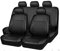 ENDYAK Auto-Sitzbezug für Mercedes Benz C Class Klasse Classe C Sedan W206 W205 W204 W203 W202 CL203 Sedan, 9-teiliges Set Sitzbezug Komplett-Set, wasserdichte Autositzschoner aus Leder,Black