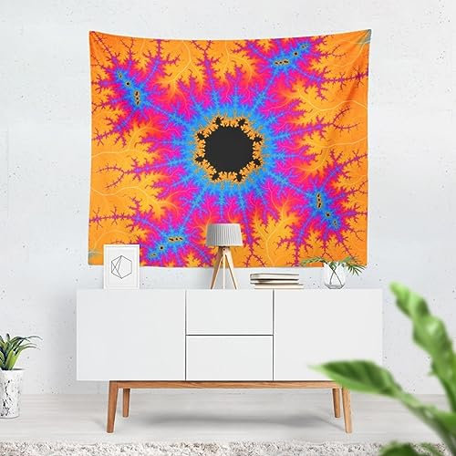 CEVAN Wandteppich Kunst Wanddekoration Dachschräge Mandala Wandteppich Kunst Kleine Wanddekoration Wanddekoration Bedruckter Stoff 150X130 cm