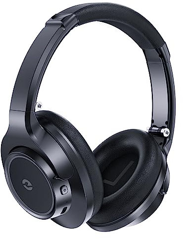Falebare Wireless Bluetooth Headphones Over Ear, 70H Playtime with Microphone, 6 EQ Modes - Perfect for Laptop, Gym, PC, TV