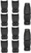 VIPERADE VAB2 10er-Pack Mehrzweck-Clip für 2,5 cm Molle-Gurtband, taktischer Karabiner zur Befestigung von Molle-Gurtbändern an Rucksäcken/Beuteln/Taschen (schwarz)