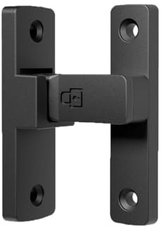 ETEKJOY Heavy-Duty Flip Latch Lock 90/180 Degree Sliding/Swinging Door Lock Latch Bolt for Gate Barn Garage Garden Fence Shed Window Cabinet (Black, 90 Degree)