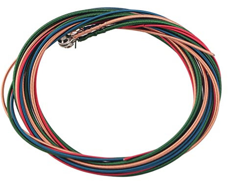 QANYEGN E Bässe Saiten, Bunte Metall Bass Strings, Langlebige Basssaiten, Instrumentensaiten für 4 saitige E-Bass-Gitarren, Schaffen eine Wunderbare Stimme
