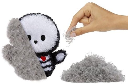 Fluffie Stuffiez Halloween Mumie - Kleines Plüsch-Sammlerstück - Überraschung beim Auspacken - Kuschelweicher ASMR Flaum - Fidget, Basteln, Fell Abziehen - für Kinder ab 4 Jahren und Sammler