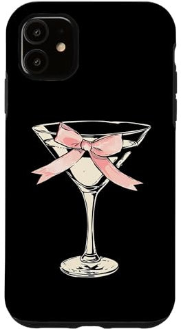 Original Martini Bow Graphic Stilvoller trendiger Cocktail Hülle für iPhone 11