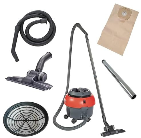 Cleanfix S10 Light Staubsauger 850 Watt - Staubsauger mit Kabel (10m) rot, Trockensauger