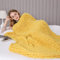 MNBVH Grobstrick-Überwurf, Grob Gestrickte Decke, Strickdecke, Grau, 100 x 150 cm (Color:A)
