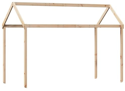 vidaXL Toit de lit pour Enfants 207x95,5x159 cm Bois de pin Massif, Toit de lit, baldaquin de lit pour Enfant, Toit pour lit d'enfant