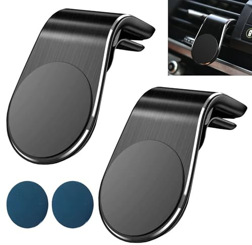 Halterung Kompatibel mit Ooono 2 2 PCS Magnetische Halterung Auto für Lüftungsschlitze Kfz-Halterung Tachohalterung mit Clip Kompatibel mit Ooono Radarkamera-Warnfahrzeugen (Schwarz)