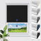 smartdemo Verdunklungsrollo ohne Bohren & mit Bohren, Klemmrollo Fensterrollo Schwarz 75x120cm(BxH), Thermorollo Sichtschutz und Sonnenchutz, Klemmrollo rollos für Fenster & Tür & Schnurlos