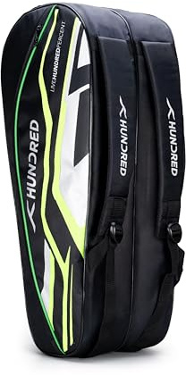 HUNDRED Glacio Pack Sporttasche | Große Sporttasche mit separatem Schuhfach, Nassfach und verstellbaren Gurten | Ideal für Fitnessstudio, Reisen, Cricket, Fußball und Outdoor-Aktivitäten