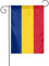GGNKDL Drapeau de la Roumanie - Décoration de cour extérieure - Convient pour toutes les saisons - 30,5 x 45,7 cm