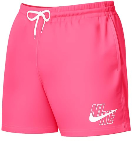 Nike Nike Swim Breaker Swim Logo 5 Volley Short Pink Glow Swim Trunks Unisex - Adulto