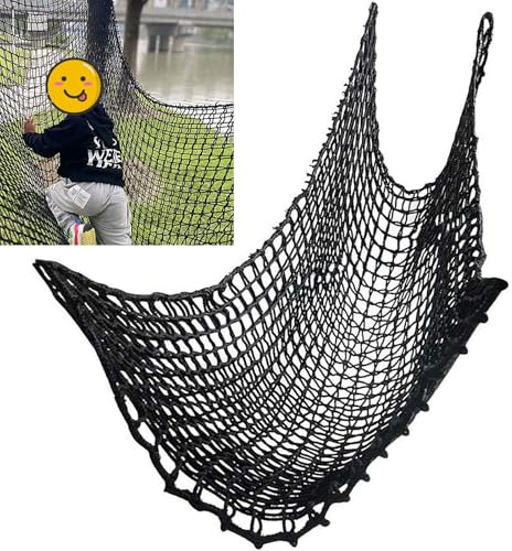 Doppelschichten Kletternetz, Spielplatz Sicherheitsnetz Für Kinder Im Freien, Seilbrückenbaumhaus-kits Für Garten, Loft-netz, Klettern Frachtnetz, Polyester Hochleistungs-freizeit-anti-fal(Size:2x2m)