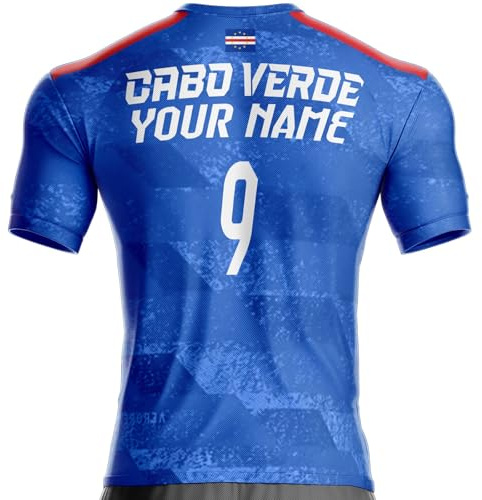 UNITIF Kap Verde CV-412 Fußballtrikot, Geschenk, Flagge, M, Brauch