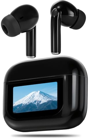 In Ear Kopfhörer Bluetooth mit Touchscreen, Wireless Earbuds, Schwarz | 48 Std, Bluetooth 5.4, ANC+ENC Noise Cancelling In-Ear Ohrhörer, IPX7 Wasserdichte Earbuds,5 EQ-Modi, HiFi Stereo, Deep Bass