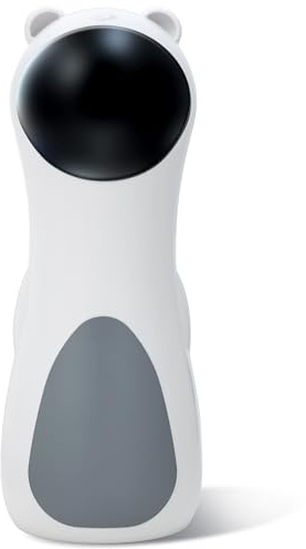 Wood Homing Interaktives Katzenspielzeug Automatisch - Laser Katzenspielzeug für Wohnungskatze Hund Kätzchen mit 3 Modi USB Aufladbar Leise Rotlicht Teaser Drehbar Einstellbar Gegen Langeweile