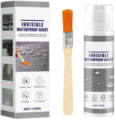 FACAIIO Superstarkes wasserdichtes Dichtungsspray Leckreparatur, 30ml100ml mit Bürste, schnell trocknend und flexibel Risse, für Fenster, Badezimmer, Wände und Dächer