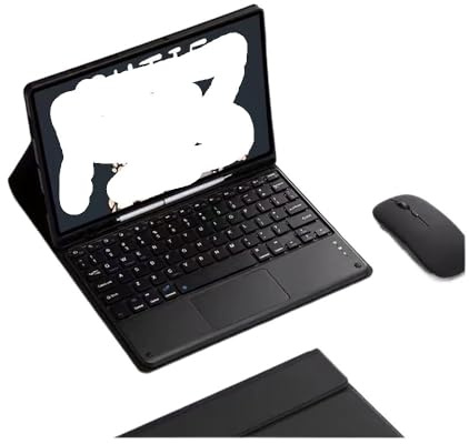 NXCVBNKZJ kuaijiexiaopu Keyboard and Case Set Suitable for iPad 11th (A16)/10th Gen -10.9 Inch Universal(Black+Touch Keyboard+Mouse)