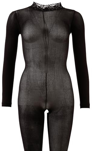 Mandy Mystery Lingerie Small/Medium Catsuit with Lace Collar