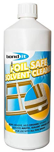 Bond-It foil safe solvent cleaner for uPVC woodgrain door, window and conservatory frames 1 Litre