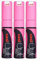 Fluoreszierendes Neon Pink mit Meißel und Spitze aus Uni (8 mm) vergoldete Feder in der Farbe Wandtafel Kreidetafel Memoboard Whiteboard Marker Flüssigkreide Menü mit Glasfenstern Illumigraph Permanentmarker (3 Stück) mit nicht PWE-8K