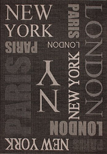 Kayoom Moderner Designer Teppich Sweden - Täby Graphit 160cm x 230cm 100% Polypropylen