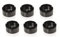 Aschenbecher Melamin 10 cm schwarz Set