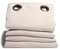 Moondream DecibelControl™ Akustikvorhang 3in1 | Lärmschutz | Thermoisolierung Winter+Sommer | 100% Verdunkelung | Patentierte Technologie | EU Herstellung | Ösen | Beige MC634 | 140B x 180H cm