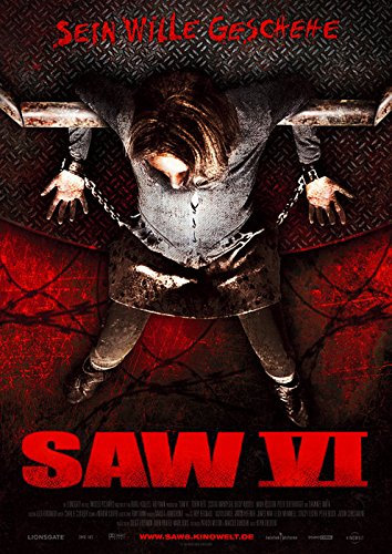 Saw VI (2009) | original Filmplakat, Poster [Din A1, 59 x 84 cm].