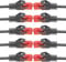 BIGtec 10 Stück – 10m LAN Kabel Netzwerkkabel Patchkabel Ethernet 2 x RJ45 Stecker High Speed schwarz kompatibel zu Cat.5 Cat.6 Cat.7 Cat.8 Switch Router Modem Patchpanel Access Point Patchfeld