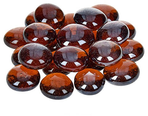 efco – Glas-Nuggets irisierend 13–15 mm Topaz, 35 Stück