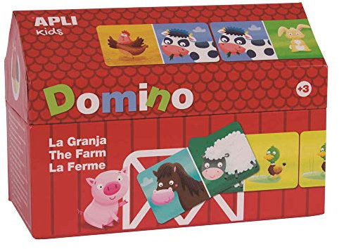 APLI Kids Domino Bauernhof, 28 Teile (16493)