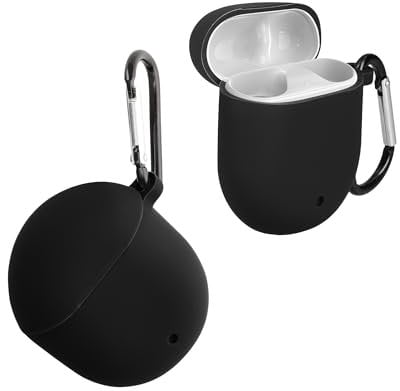 kwmobile Hülle kompatibel mit Google Pixel Buds 2 (2020) Hülle - Kopfhörer Case - TPU Silikon Cover - Schutzhülle in Schwarz