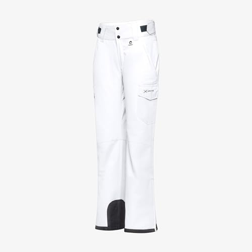 ARCTIX Women's Insulated Snow Pants, White, 2X/27 Inseam