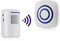 HommyFine Rilevatore di allarme con sensore di movimento wireless Allarme campanello wireless Kit di Allarme con 38 Melodie, Indicatori LED per Casa, Ufficio, appartments, fabbriche e alberghi