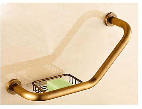 Haltegriff Badezimmer Sicherheitshandlauf Balance Handlauf Assist Handlauf Antik Messing Heavy Duty Handlauf zur Wandmontage Geeignet für behinderte Kinder Schwangere Frauen Alter Mann für Badewanne