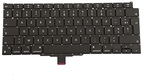 OLVINS FR Clavier Français pour MacBook Air 13 A2337 Clavier AZERTY Layout 2020 Année EMC 3598 M1