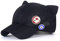 AZERISSO Katzenohren Hut Kawaii Baseball Cap Anime Cartoon Hüte Schwarz, Schwarz , M/L
