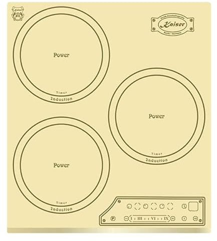 Kaiser Art Deco 45cm Induction Hob | Ivory Cooktop With 3 Cooking Zones
