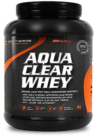SRS Muscle - Aqua Clear Whey | leckerer Clear Whey Proteindrink | super erfrischend, weniger süß | fett-, zucker- und lactosefrei | deutsche Premiumqualität (Clear Apple, 900 g)