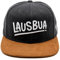 Du Hirsch Bayerisches Snapback Cap Erwachsene Lausbua Dunkelgrau Canvas XL