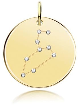 Ellie Rose London Silver Gold Plated Zodiac Constellation Leo G61108GP