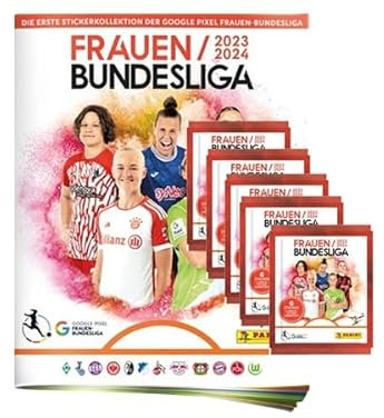 Panini Frauen Bundesliga 2023-2024 Sticker - 1x Sammelabum + 5x Stickertüten