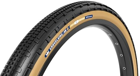 Panaracer Gravelking SK Plus TLR Tubeless Ready Faltreifen - ZSG Gravel Compound Pannensicher - Beadlock-Technologie - 120Tpi TuffTex+ Doppelschicht Gehäuse - Gravel Fahrradreifen